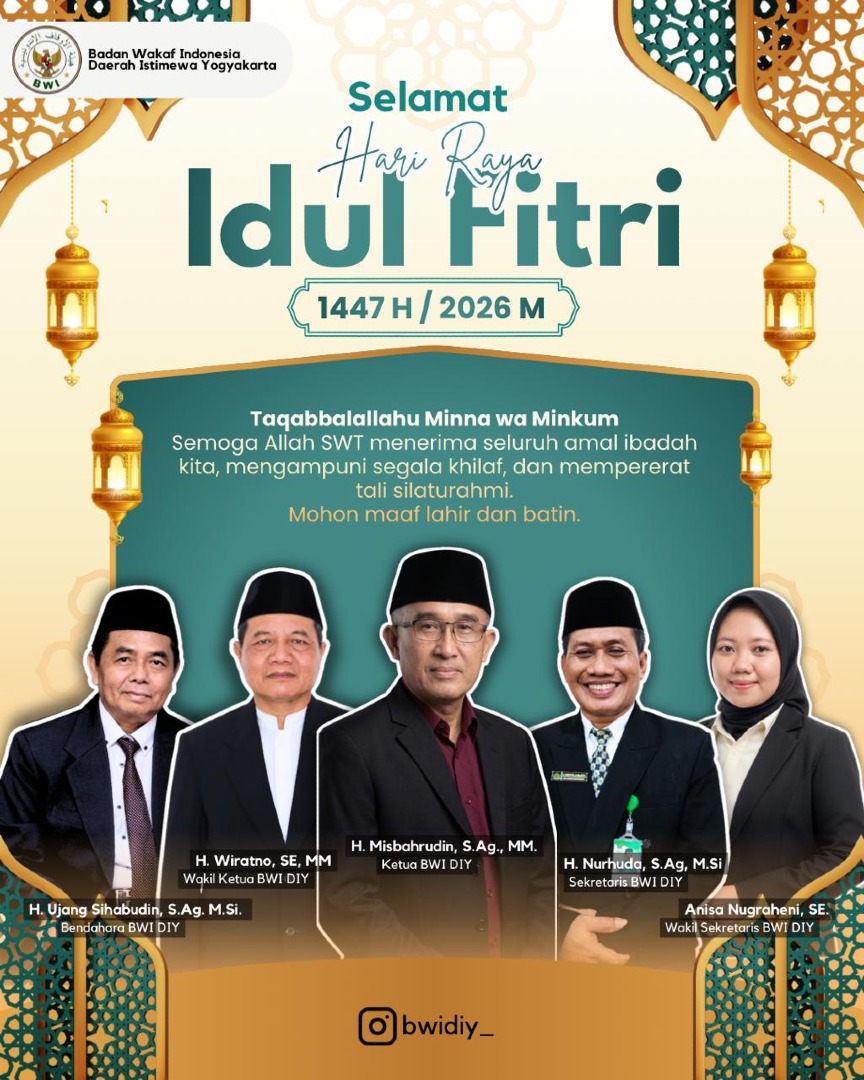 Selamat Idul Fitri 1447 H: Momentum Melestarikan Amalan melalui Wakaf
